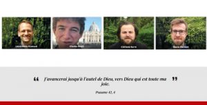 Ordination de Basile Dumont, de la communauté de l’Emmanuel, Charles Bruet et Clément Barré, au diaconat en vue du presbytérat, et de Louis-Marie Écomard, de la communauté de l’Emmanuel, au presbytérat - Cathédrale Saint-André de Bordeaux le dimanche 27 juin 2021 – Diocèse de Bordeaux