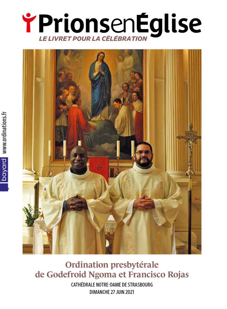 Ordination presbytérale de Godefroid Ngoma et Francisco Rojas, par Mgr Luc Ravel, archevêque de Strasbourg, en la cathédrale Notre-Dame de Strasbourg - le dimanche 27 juin 2021 - Diocèse de Strasbourg
