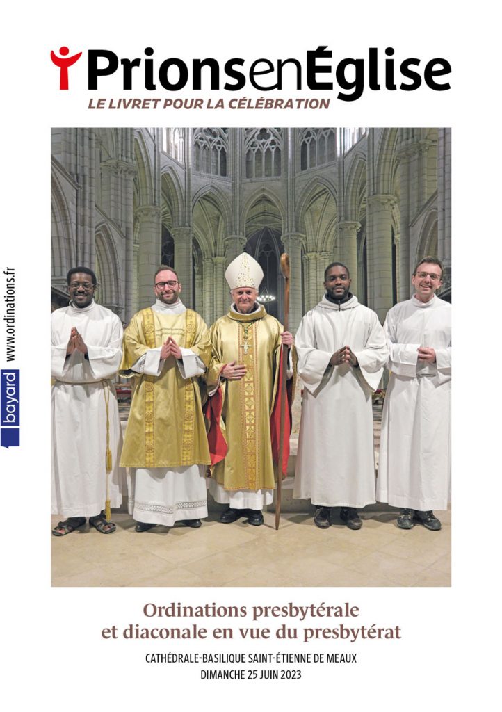 Ordinations presbytérale de Vianney Audurieau et diaconale en vue du presbytérat d’Albert Zogo, de Jason Nioka et Séraphin de Fombelle Cathédrale-basilique Saint-Étienne de Meaux, le dimanche 25 juin 2023 - Diocèse de Meaux